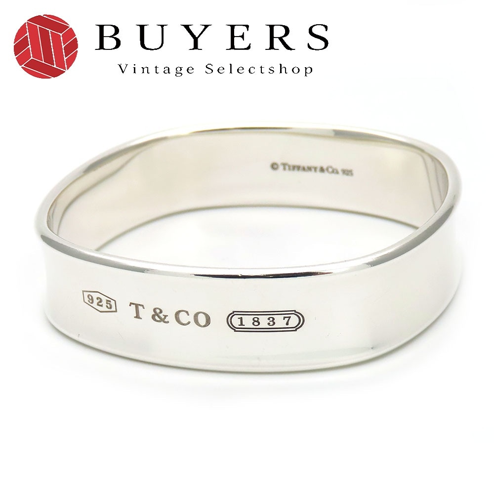 中古 ブレスレット 1837 スクエア シルバー925 約57.0g シルバー アクセサリー バングル 小物 レディース 女性