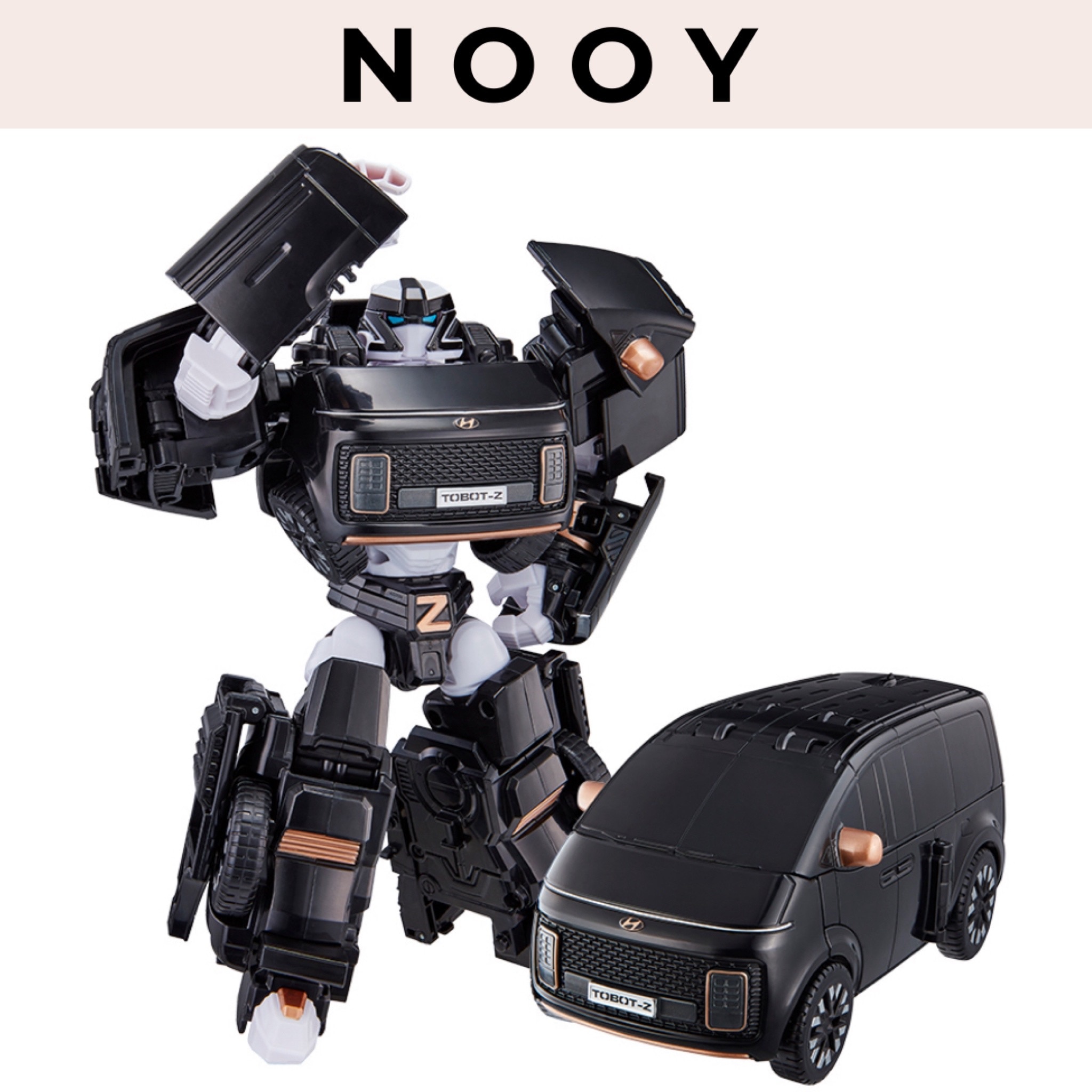 トボットZ スペシャルパック ブラック 大型変形ロボットスタリア(3段階トランスフォーム)トランスフォーマー系 韓国おもちゃロボットおもちゃ 3つの変形モード 大サイズ 正規ライセンス 4歳以上 韓国