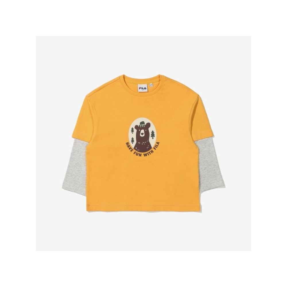 FILA KIDS [EXPLORER] キッズレイヤード長袖Tシャツ FK2RLE3104X_LMU 5,453円