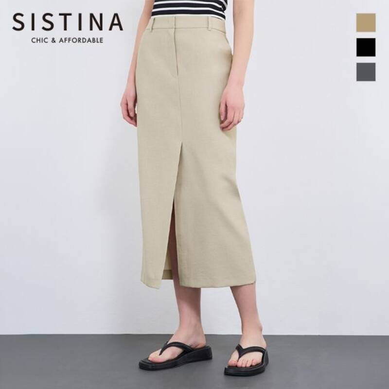 スリット入りHラインロングスカート_AWWSKQ21040