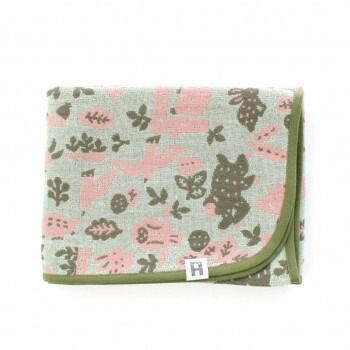 ハートウエル katakata森と動物 マルチケット グリーン 13954741