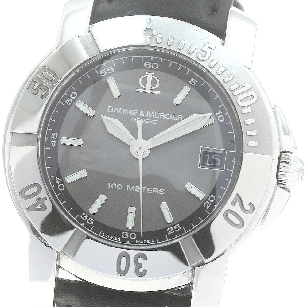 ボーム＆メルシェ Baume & Mercier 65420 ケープランド デイト クォーツ ボーイズ _863357【中古】
