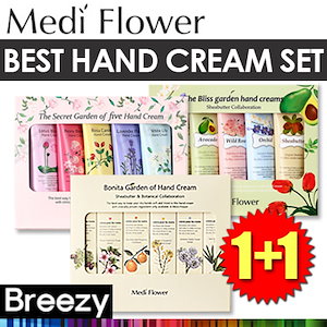[BREEZY]1+1[Medi Flower]5種の花の香り！ザシークレットガーデンハンドクリーム