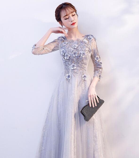 「上品感 春新作 Aラインドレス」ロングドレス 演奏会ドレス パーティードレス ウェディングドレス