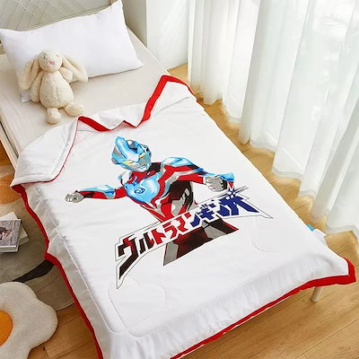 ウルトラマン ジュニア毛布 140cm×190cm バンダイ Qoo10] 新しい ウルトラマン幼稚園児昼寝布団児童