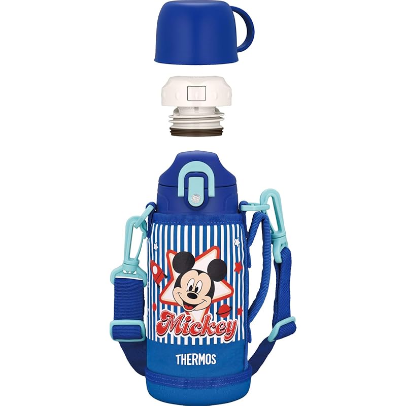 【即納】サーモス 水筒 真空断熱2ウェイボトル 0.6L/0.63L ミッキー ブルー FHO-601WFDS BL