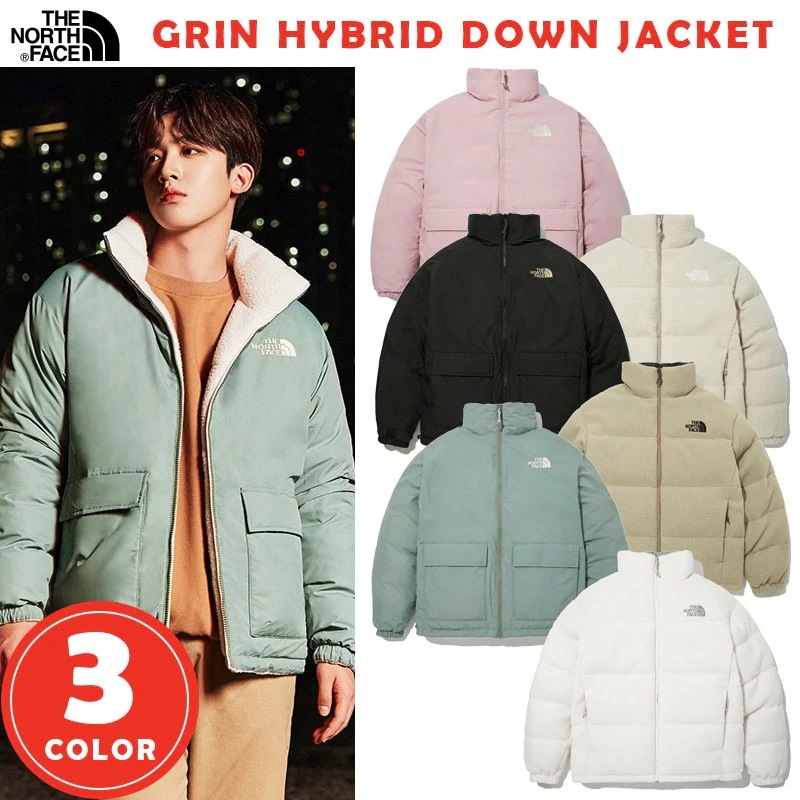 韓国正規品保証 関税負担なし NJ1DM58J GRIN HYBRID DOWN JACKETデイリー 基本 着装 男子 女子 人気 韓国 ファッション 男女共用 アウトドア