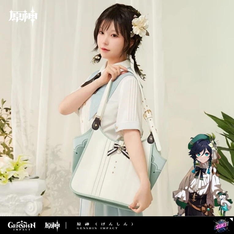 【プロ品質を極める!】原神 / ウェンティ / インプレッションシリーズ クロスボディバッグ / トートバッグ / Genshin Impact Venti トートバッグ コスプレ アニメグッズ 痛バ