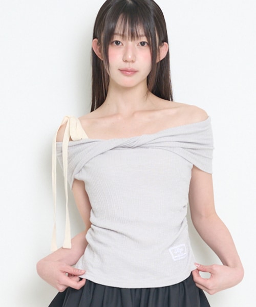 【ILLIGO】 FLOW OFF SHOULDER TOP GRAY 正規品