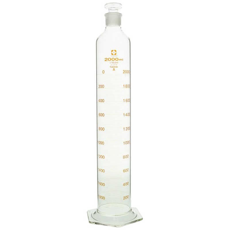 柴田科学　SIBATA 有栓メスシリンダー カスタムA 2L 0　2658020001