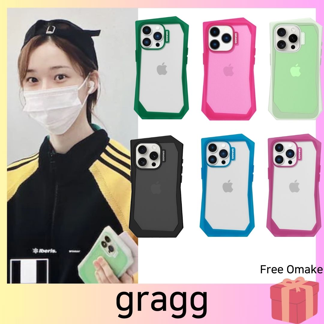 [Aespa ウィンター着用] LANDING CORNER CASE 9 COLORS + FREE OMAKE 韓国 IPHONE 15 SERIES