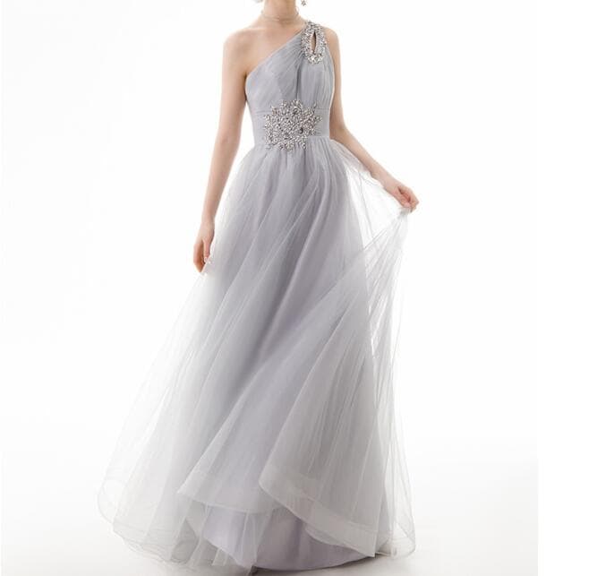 カラードレス　花嫁　二次会　パーティー　ノースリーブ　演出　結婚式　ウェディング　披露宴　ロング丈