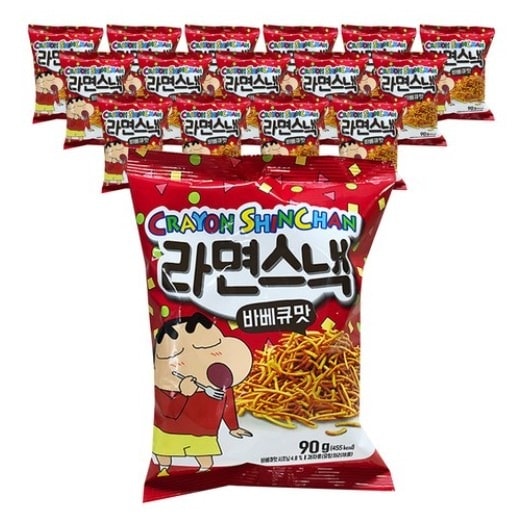 クレヨンしんちゃん ラーメンスナック バーベキュー味 90g x 16個