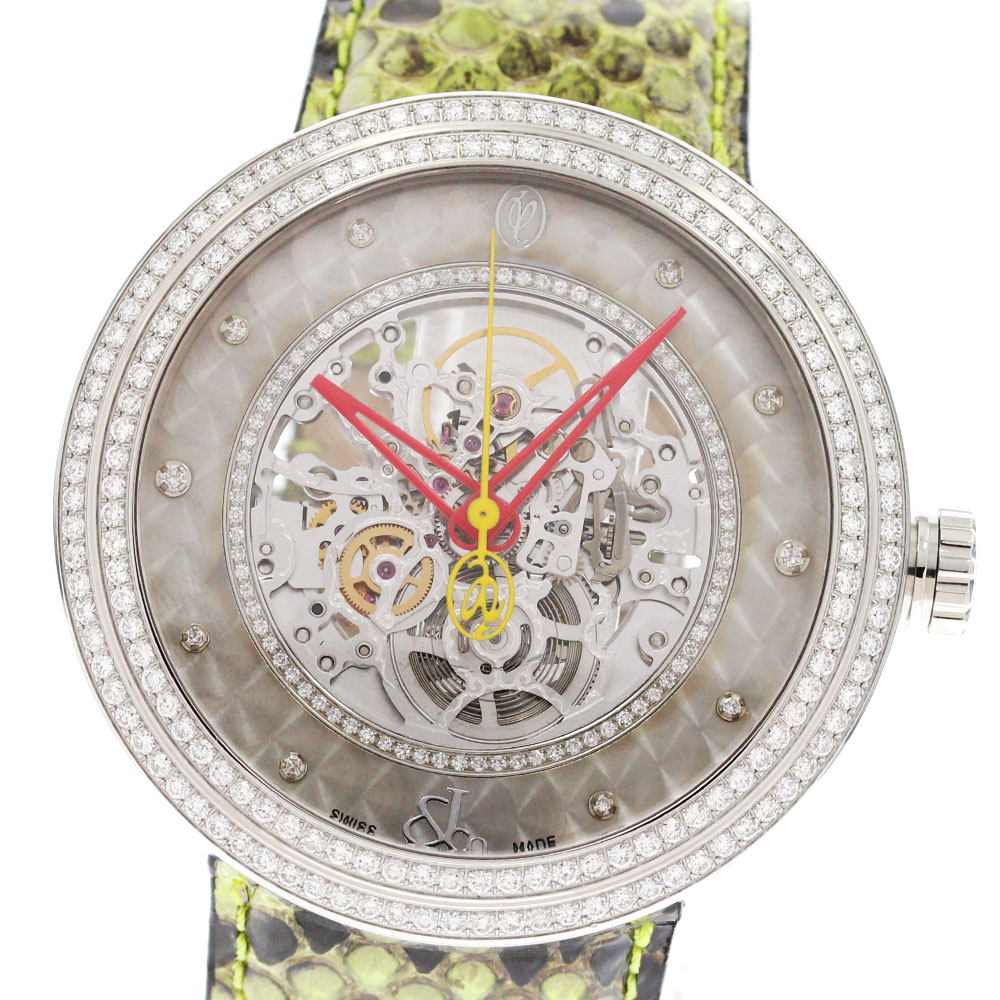 ジェイコブ JACOB&CO WVY-088 ヴァレンティン ユダシュキン コラボ ダイヤベゼル 自動巻き メンズ 極美品 保証書付き_876520【中古】