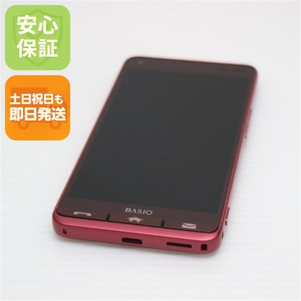 超美品 KYV43 BASIO3 レッド スマホ 56 4,500円
