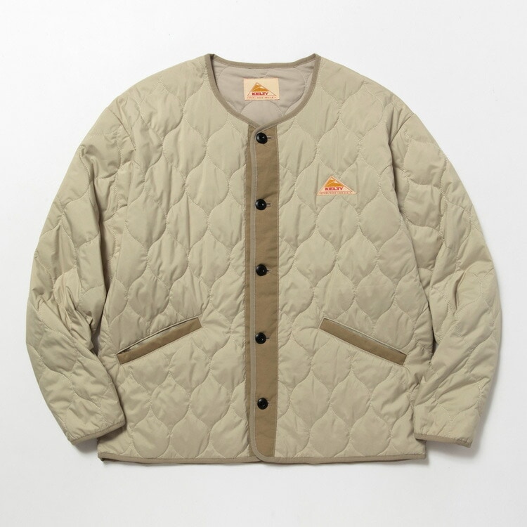 カテドラルキルトジャケット(メンズ) L ベージュ #KE22213138-BEIGE