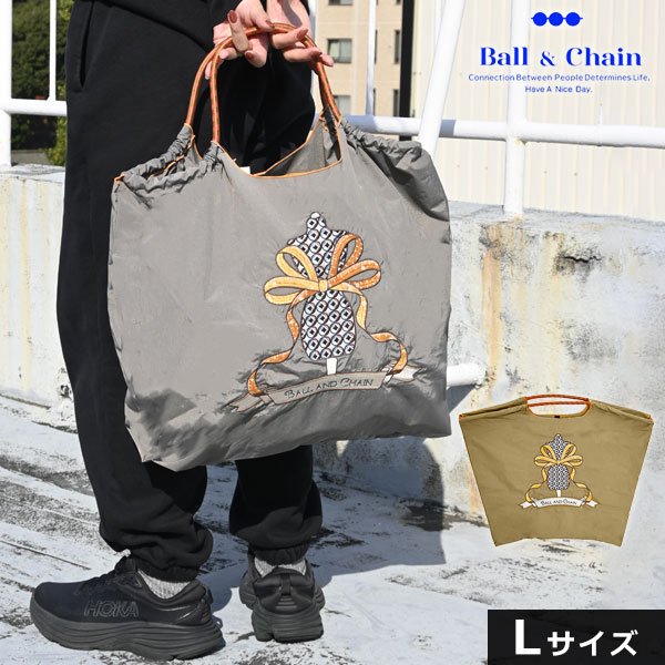 【即納】 Ball＆Chain ボールアンドチェーン 正規品 Torso Lサイズ バッグ エコバッグ トートバッグ 刺繍 ギフト hideaki mihara 301150