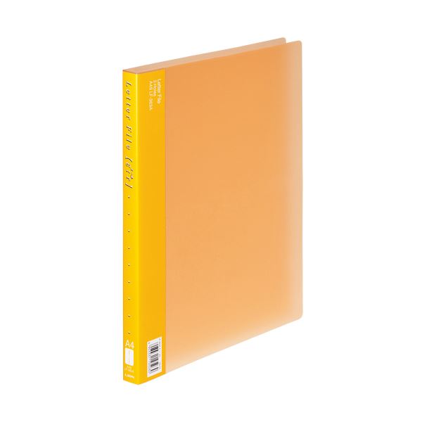 （まとめ）ライオン事務器PPレターファイル(エール) A4タテ 120枚収容 背幅18mm オレンジ LF-363A-D 1冊 (×20セット)