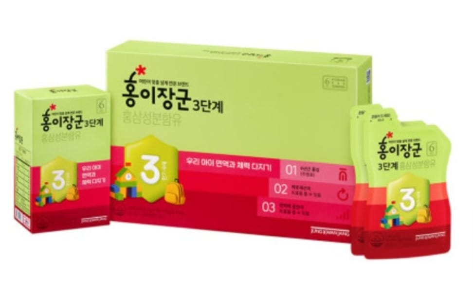 キッズトニック レベル3 - 6年根韓国産紅參 ホンイジャングン LEVEL 3 (7-9歳の子供) 20ml X 30包