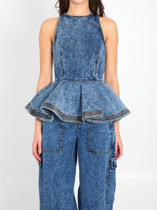 ALAIA Women Tops AA9H14010T535C BLUE