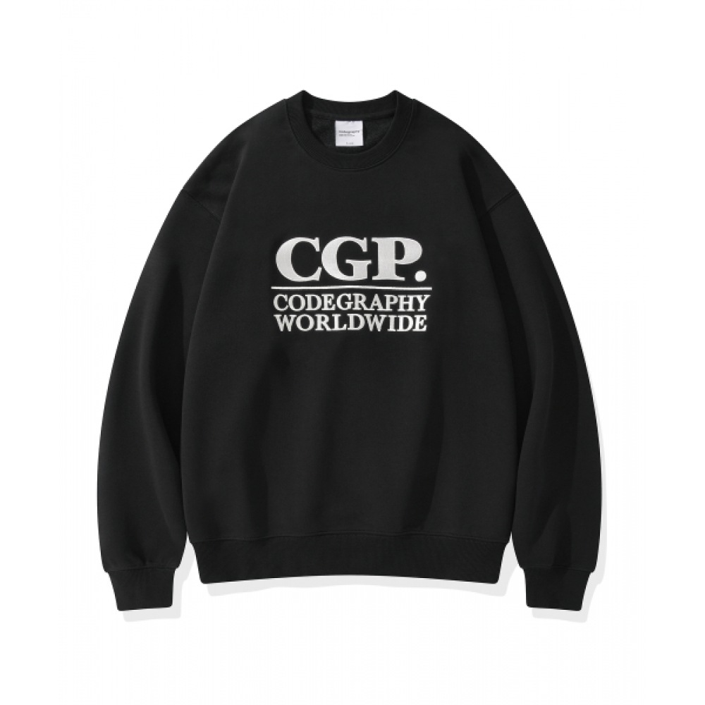 コデグリー CGP スクエアロゴスウェットシャツ_ブラック