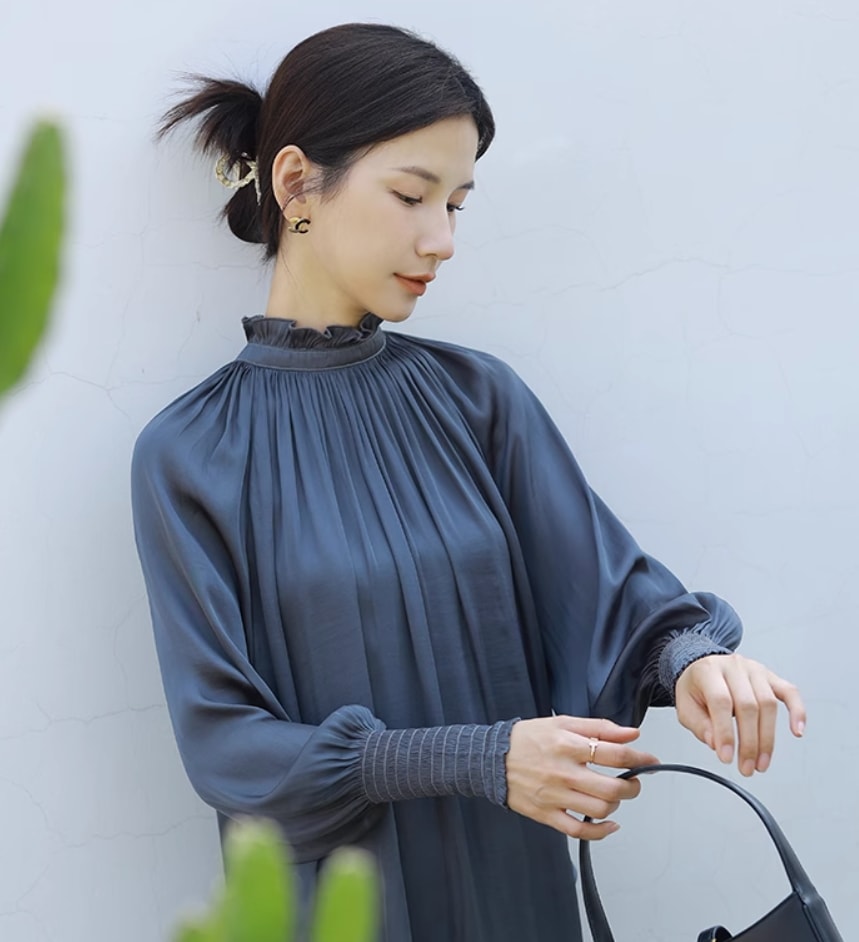 トップス デート モテアイテム ブラウス カットソー シフォン プリーツ 大人可愛い きれいめ 上品 おしゃれ かっこいい 大人可愛い ラブリー キュート ガーリー クール モード系 セクシー 9,457円