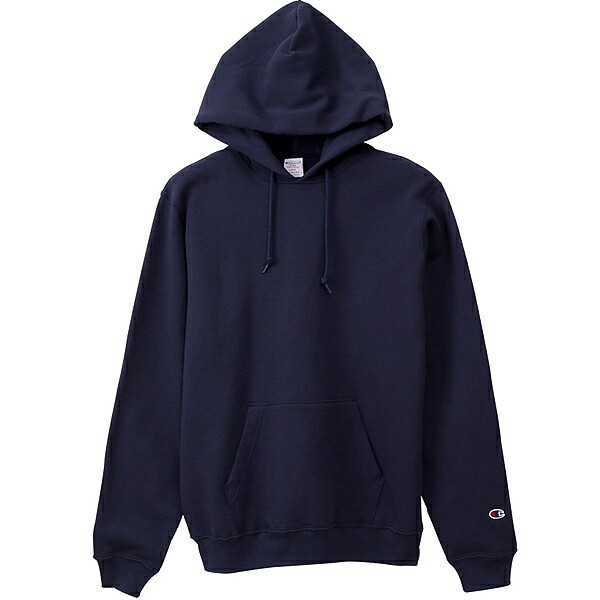 プルオーバー フーデッド スウェットシャツ ネイビー パーカー アメリカ製 9オンス c5-p101-370