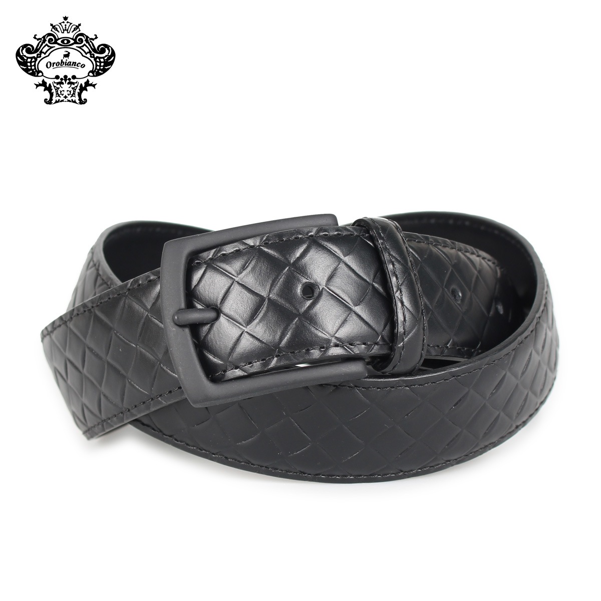 レザーベルト メンズ 本革 ブラ