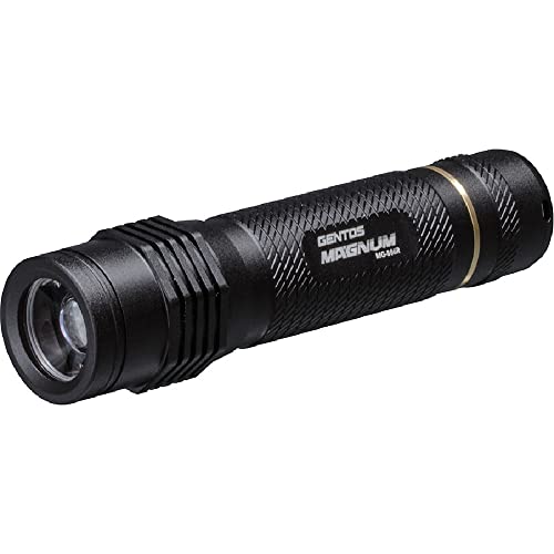 GENTOS(ジェントス) LED 懐中電灯 USB充電式 【明るさ450ルーメン/実用点灯6時間】 専用充電池使用 マグナム MG-886R ANSI規格準拠 転がり防止