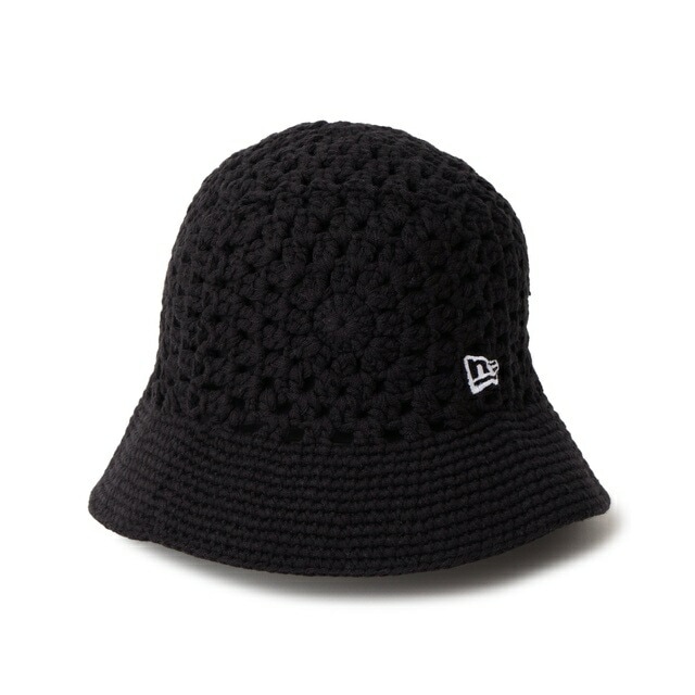 [即納]NEWERA ニューエラ クロシェ ニットバケット ブラック　メンズ 男性 レディース 女性 帽子 ハット 送料無料 NEW ERA 国内正規品 正規取扱店 4,620円