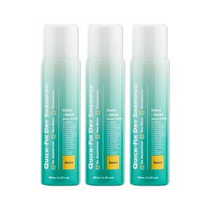 Quick-Fix Dry Shampoo 150ml X 3個 (天然ミネラルシリカ成分配合, 手軽なスプレータイプで, 水なしで髪と頭皮を清潔に保つ秘訣)