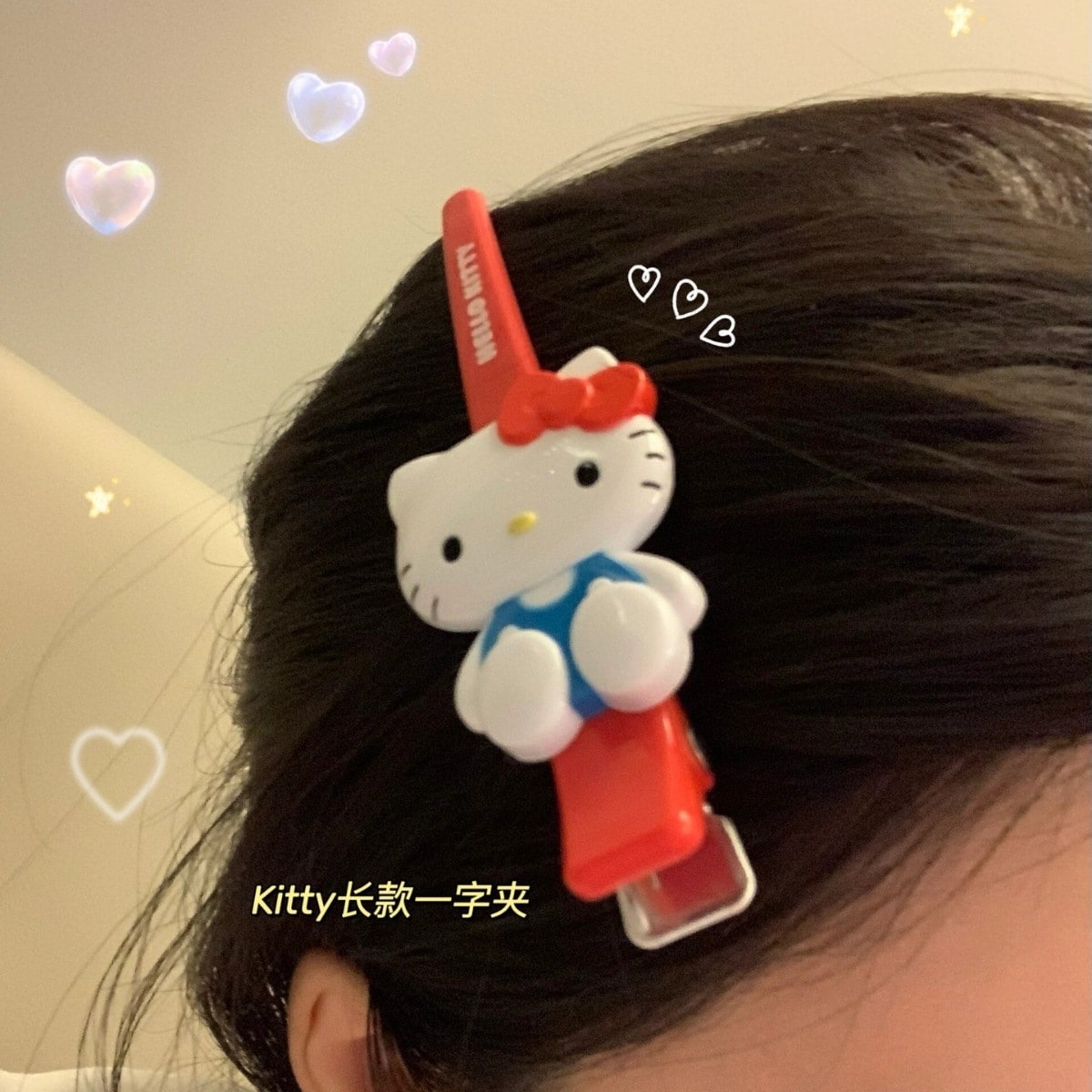 【メガ割】ハローキティハローキティヘアクリップ漫画学生ギフトギフトガールズサイドクリップヘッドギア前髪クリップ
