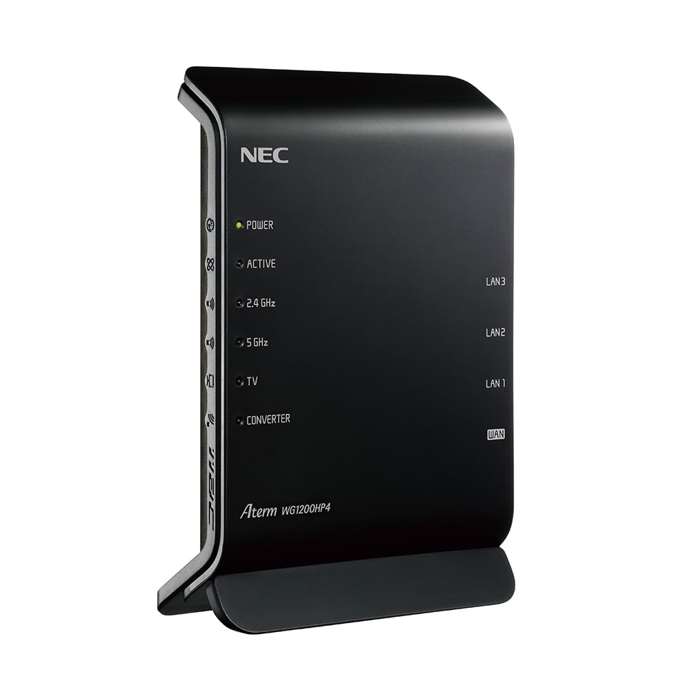 NEC 11ac対応 867＋300Mbps 無線LANルータ PA-WG1200HP4 9,179円