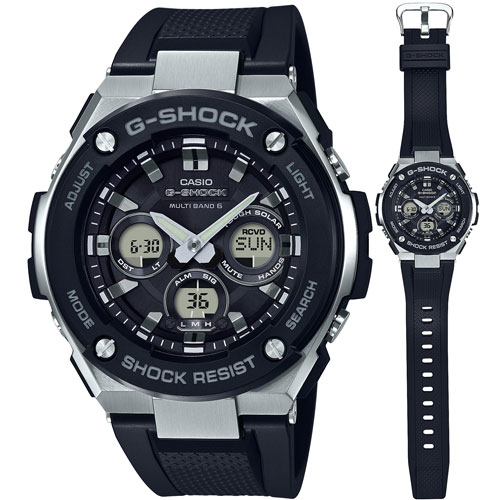 カシオ 【国内正規品】G-SHOCK(ジーショック) G-STEEL Gショック　ソーラー電波時計　メンズタイプ GST-W300-1AJF