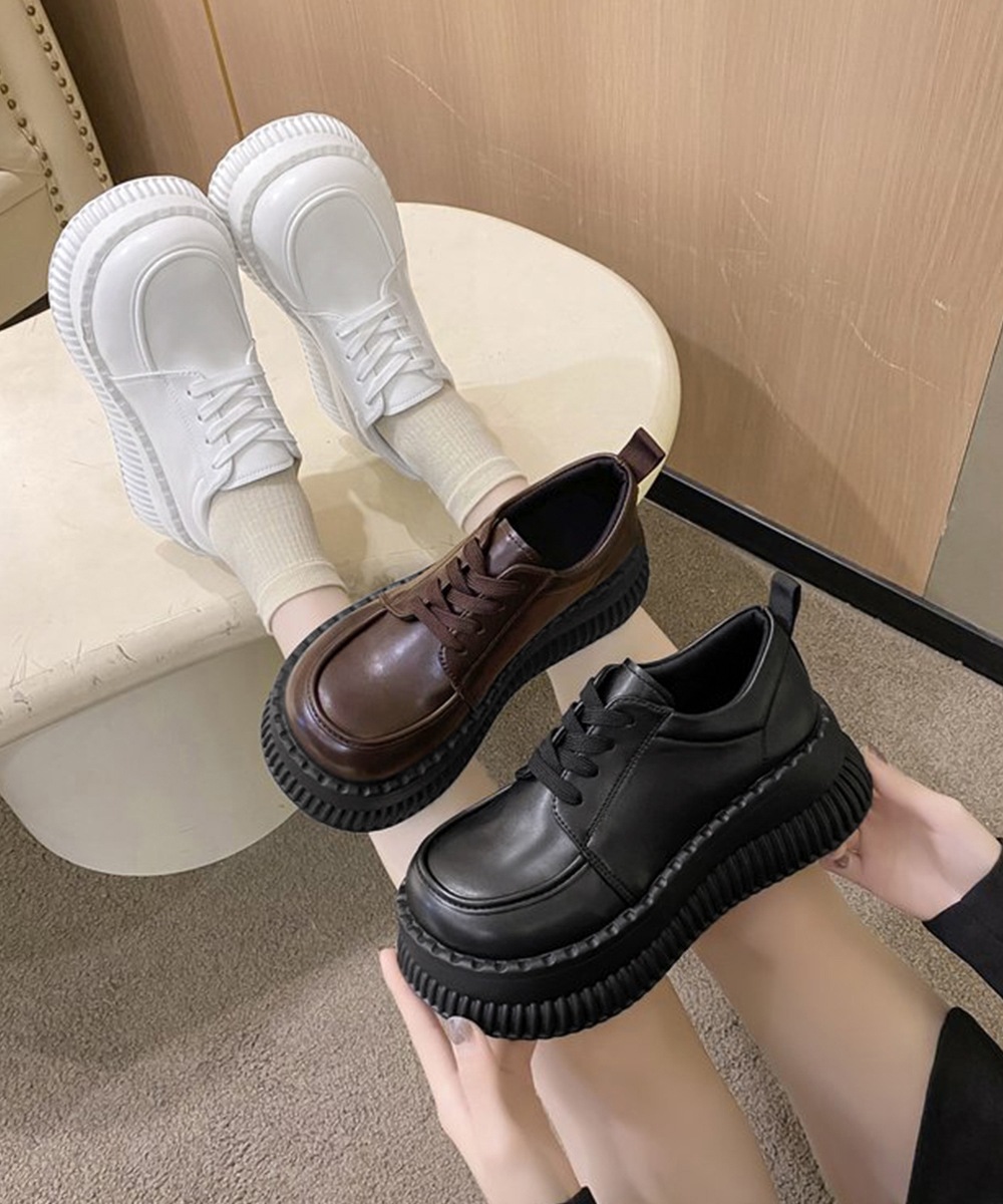 国内即納 厚底ローファー レディース 韓国シューズ 86JIANL-044