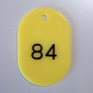 （まとめ買い）番号札 番号入[x大51-100] 黄 CR-BG42-Y 00031238 [x3]