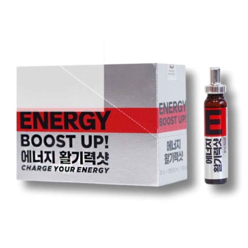 韓国疲労回復エネルギードリンク高麗人参濃縮液配合エネルギー 活力ショット 1ボックス(20mlx10本)