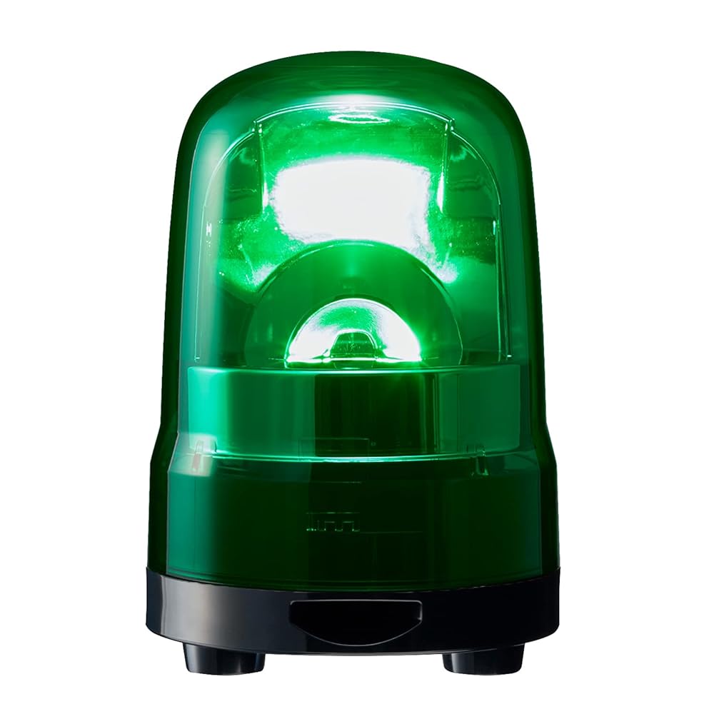 パトライト 回転灯 SKH-M1TB-G Φ100 DC12～24V 緑色 ブザー付 プッシュイン端子台