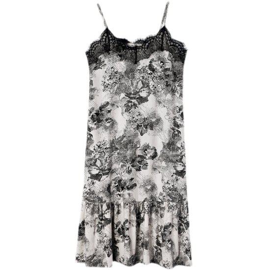 取寄ネグリジェ ルームウェア レディース ワンピース 可愛い ナイトウェア 大きいサイズ 寝巻き 部屋着 おうち服 リラックス レース 総柄 セクシー Ｖネック ガーリー おしゃれ オトナ女子 エレガ