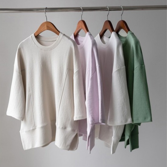 トップス Tシャツ シャツ トップス 袖あり 半袖 Uネック ラウンドネック 襟なし かわいい 大人可愛い シンプル カジュアル おしゃれ お洒落 大人可愛い こなれ感 ラフ マニッシュ ガーリー