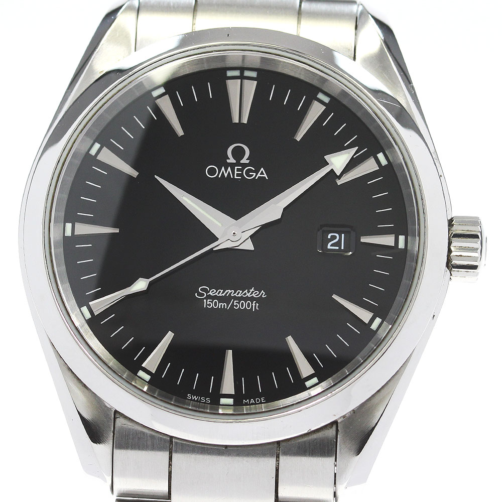 オメガ OMEGA 2517.50 シーマスター アクアテラ デイト クォーツ メンズ _844996【中古】