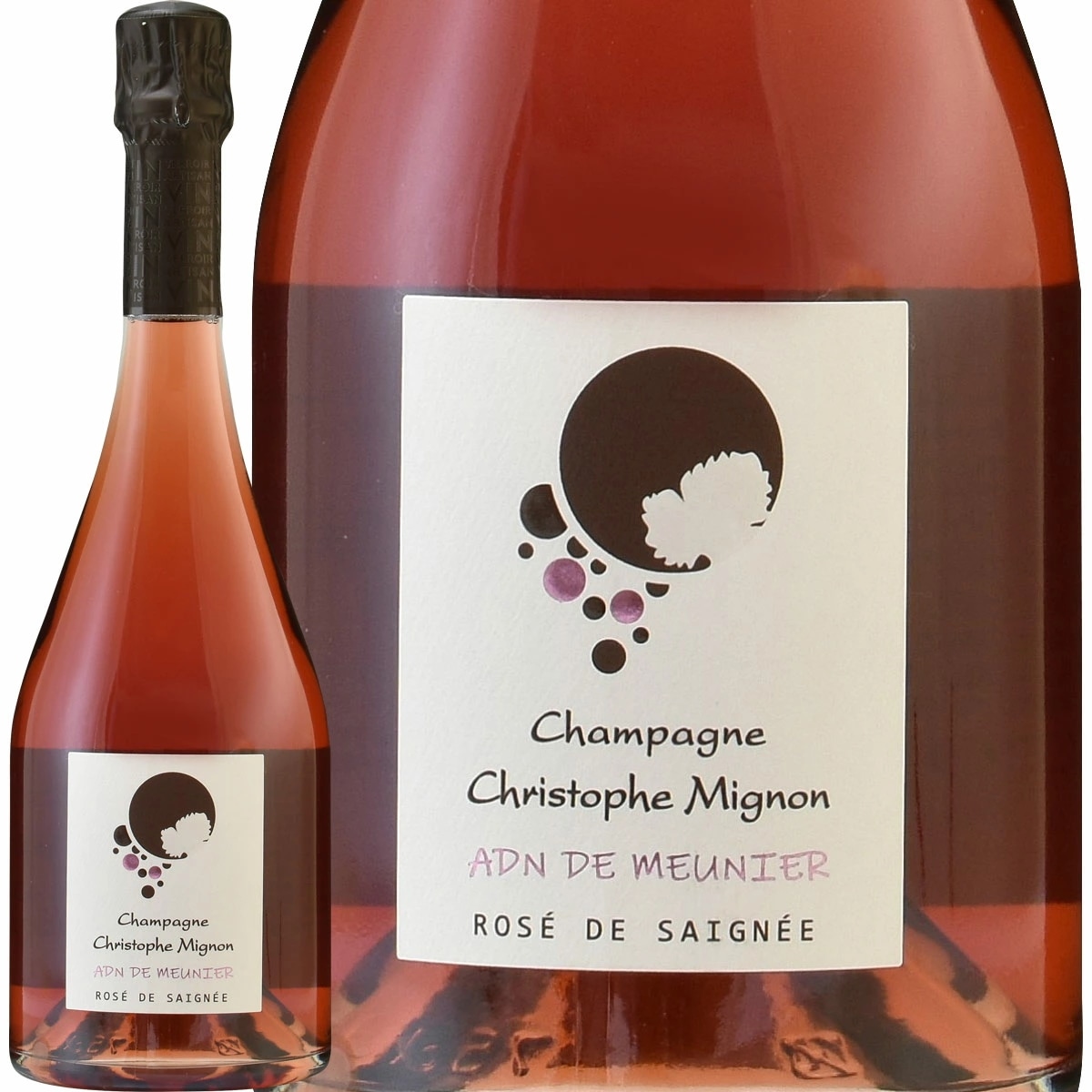 クリストフミニョン　ブリュット　ロゼ NVヴァレドラマルヌムニエ750mlクール便希望の場合は330円をお選びください