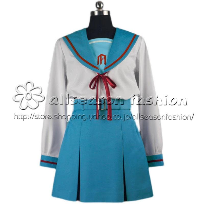 短纳期激.安!価!涼宮ハルヒシリーズ 長門 有希(ながと ゆき)　憂鬱なセーラー服 　コスプレ衣装　コスプレ服　コスチューム　ハロウィン