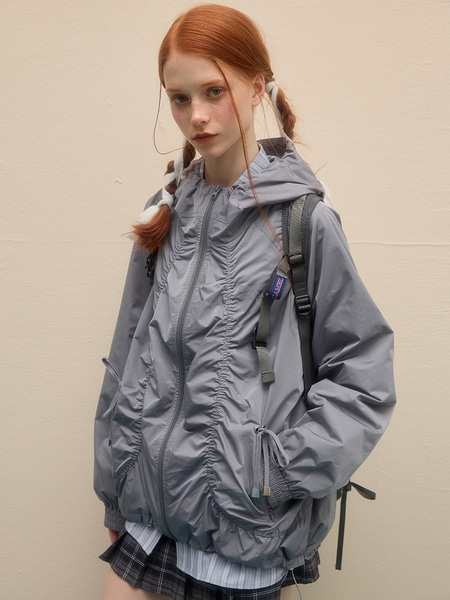 LOLOL フード付きチェーン長袖ジャケット 2024 新作