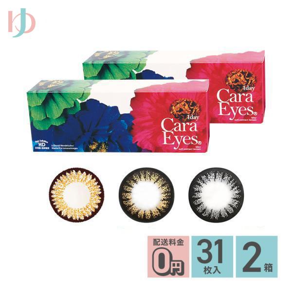 ワンデーキャラアイ 30枚入 2箱セット 1day CaraEyes カラーコンタクト 度あり 度なし