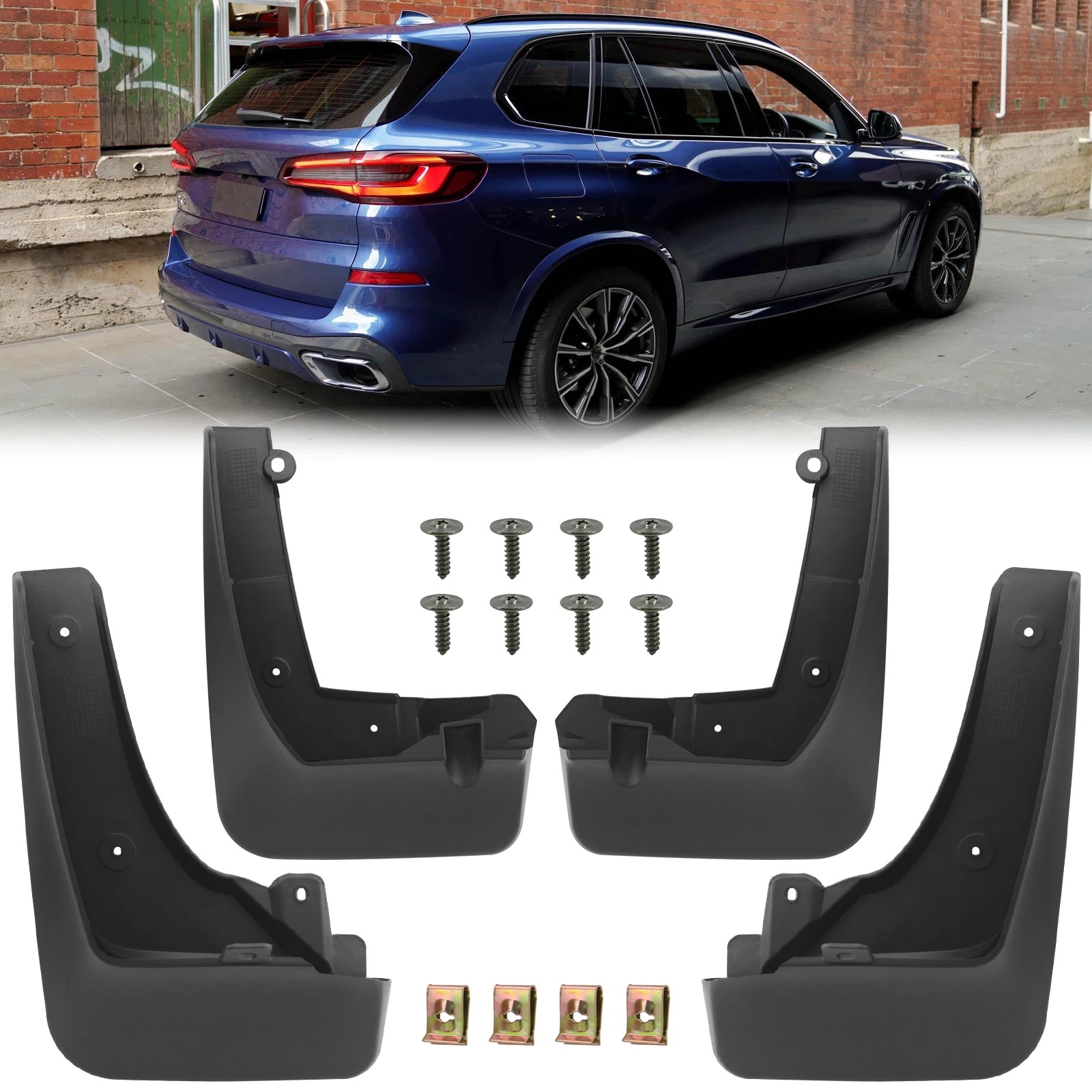 BMW X5 Mスポーツ G05 2019-2024 年用 マッドガード マッドフラップ 30i 40i 50i xDrive M50i 自動車 ホイールフェンダー スプラッシュガード アクセサリー