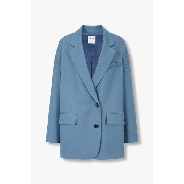 ウールポリエステルマキシオーバーフィットジャケット(9104312832AR)