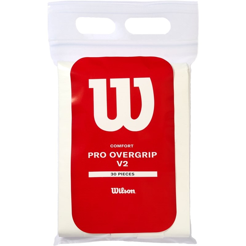 wilson(ウイルソン) PRO OVERGRIP V2.0 WH 30P テニスグリップテープ (wr84499010)