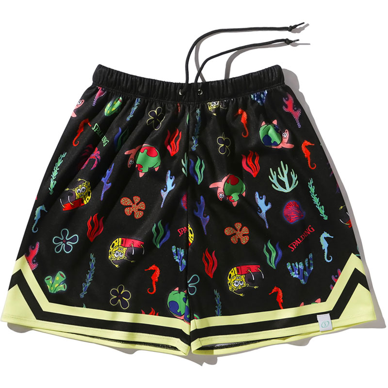 ジュニア ジャージーショーツ スポンジボブ アンダーザシー バスケットボール プラクティスパンツＪ sjp25183s-1000