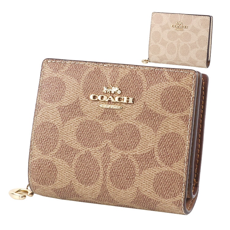 財布 二つ折り財布 CW789 シグネチャー アウトレット レディース ウォレット 新作